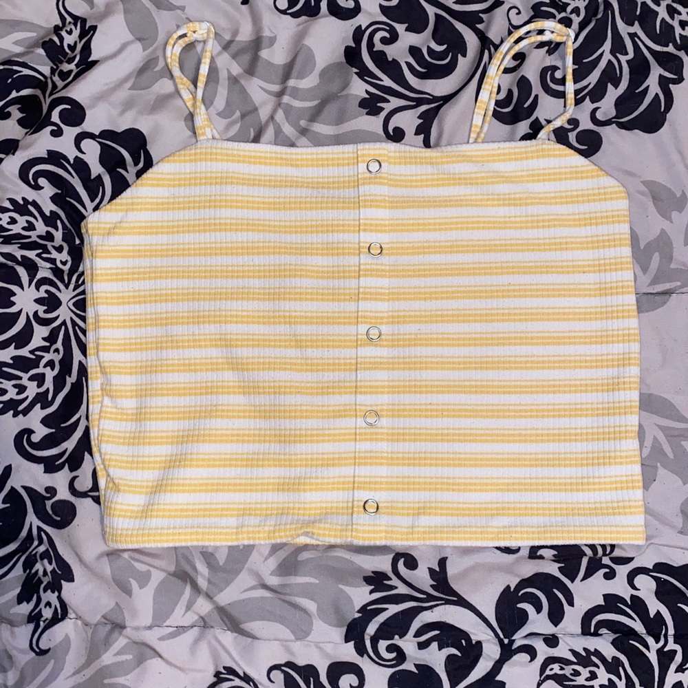 Pacsun yellow crop top